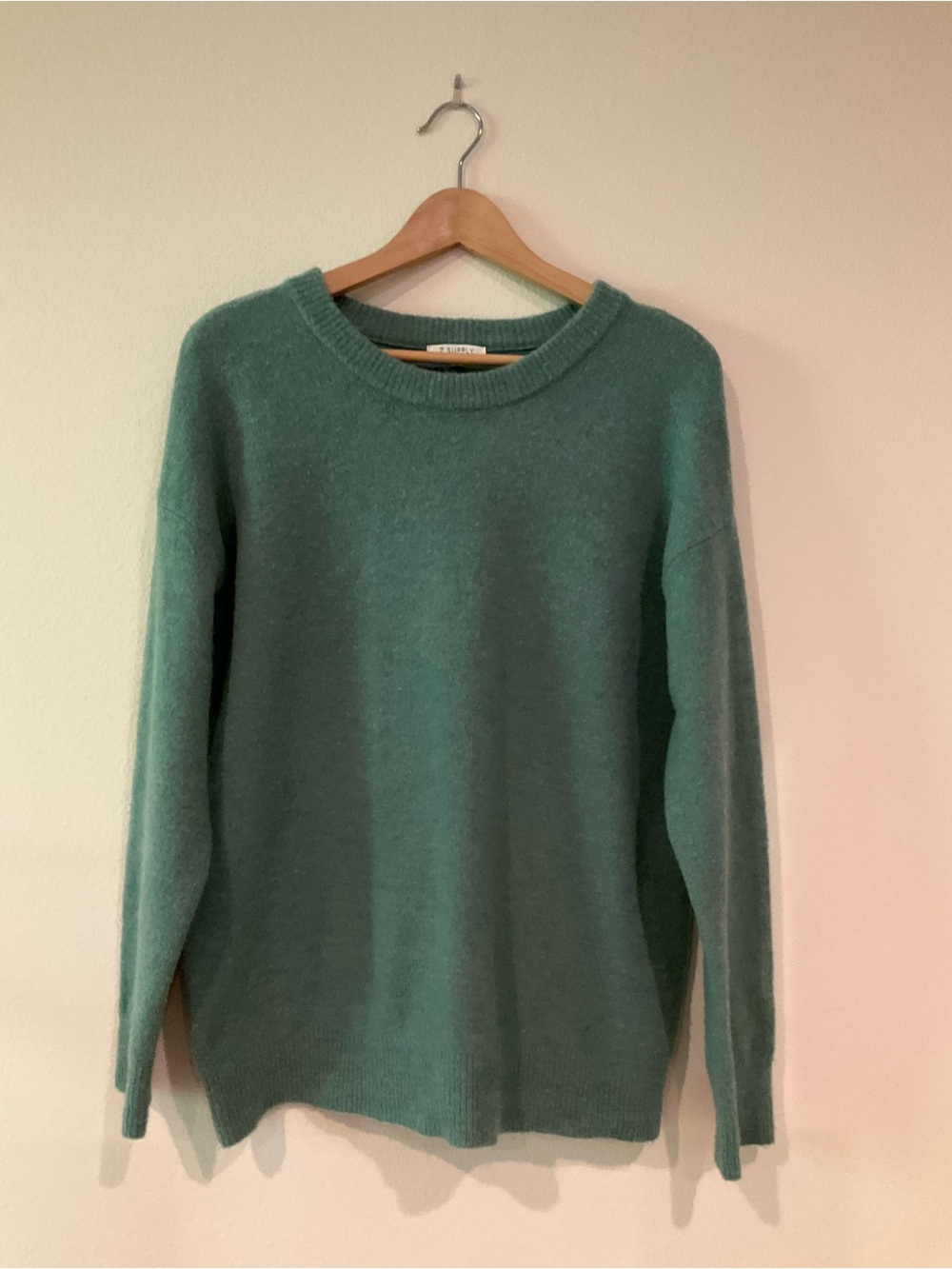 Z Supply Eucalyptus Crewneck Alpaca Wool Blend Sweater M